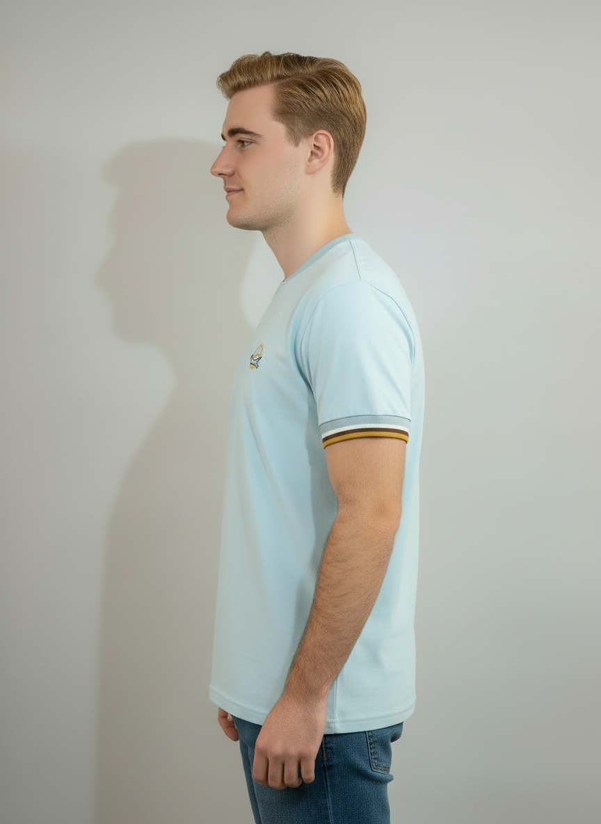 BALARIN Basic T-shirt Azur 4 bandes – Image 2