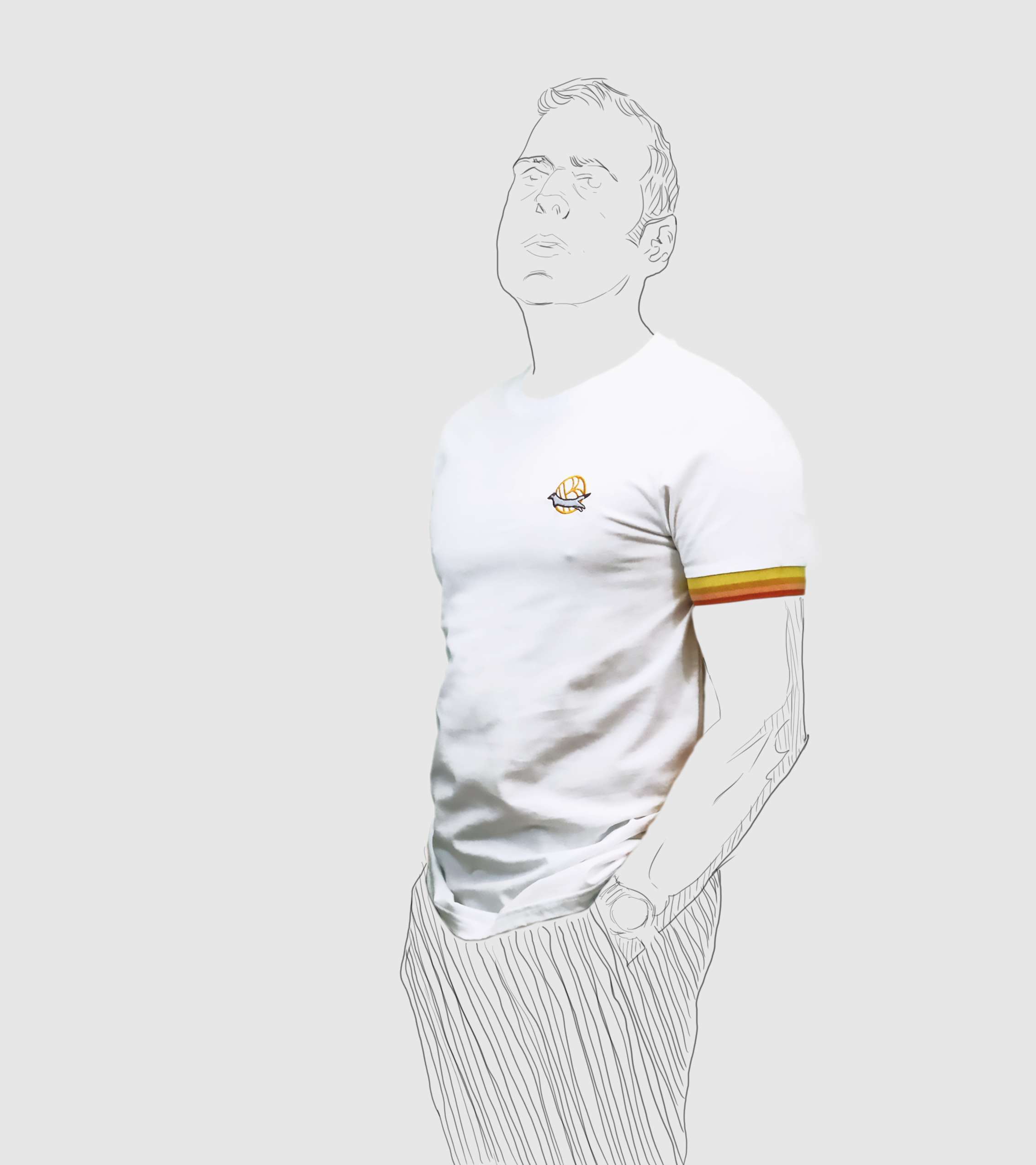 BALARIN Basic T Shirt Col Rond 4 bandes – Image 3