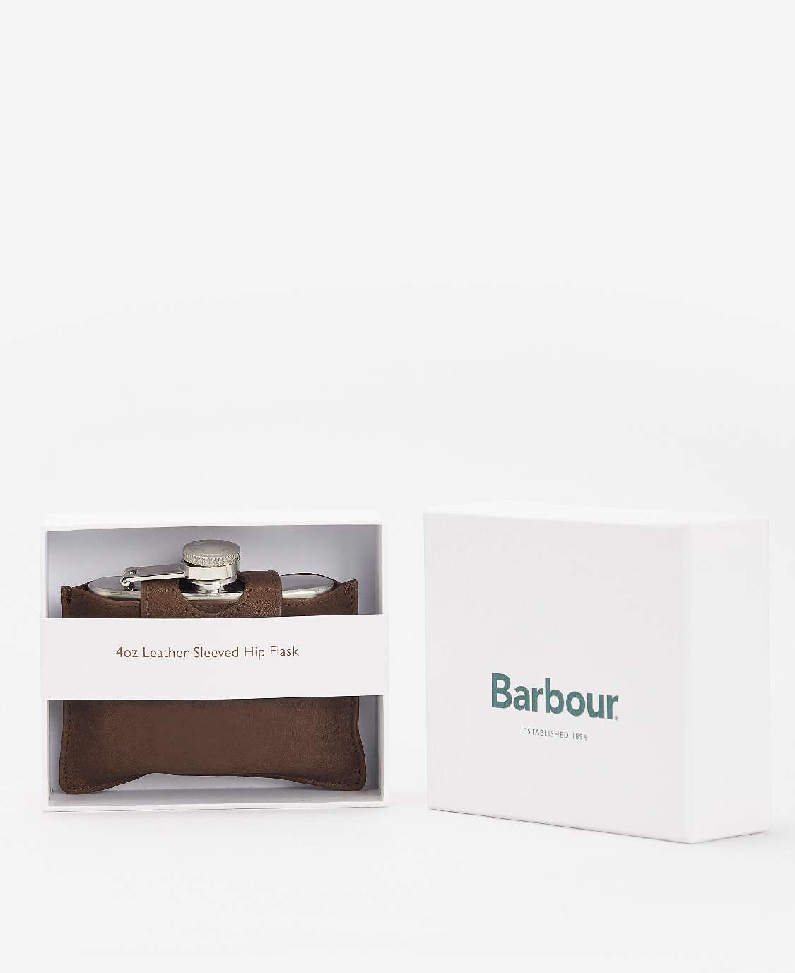 Barbour 4oz Hinged Hip Flask – Image 4