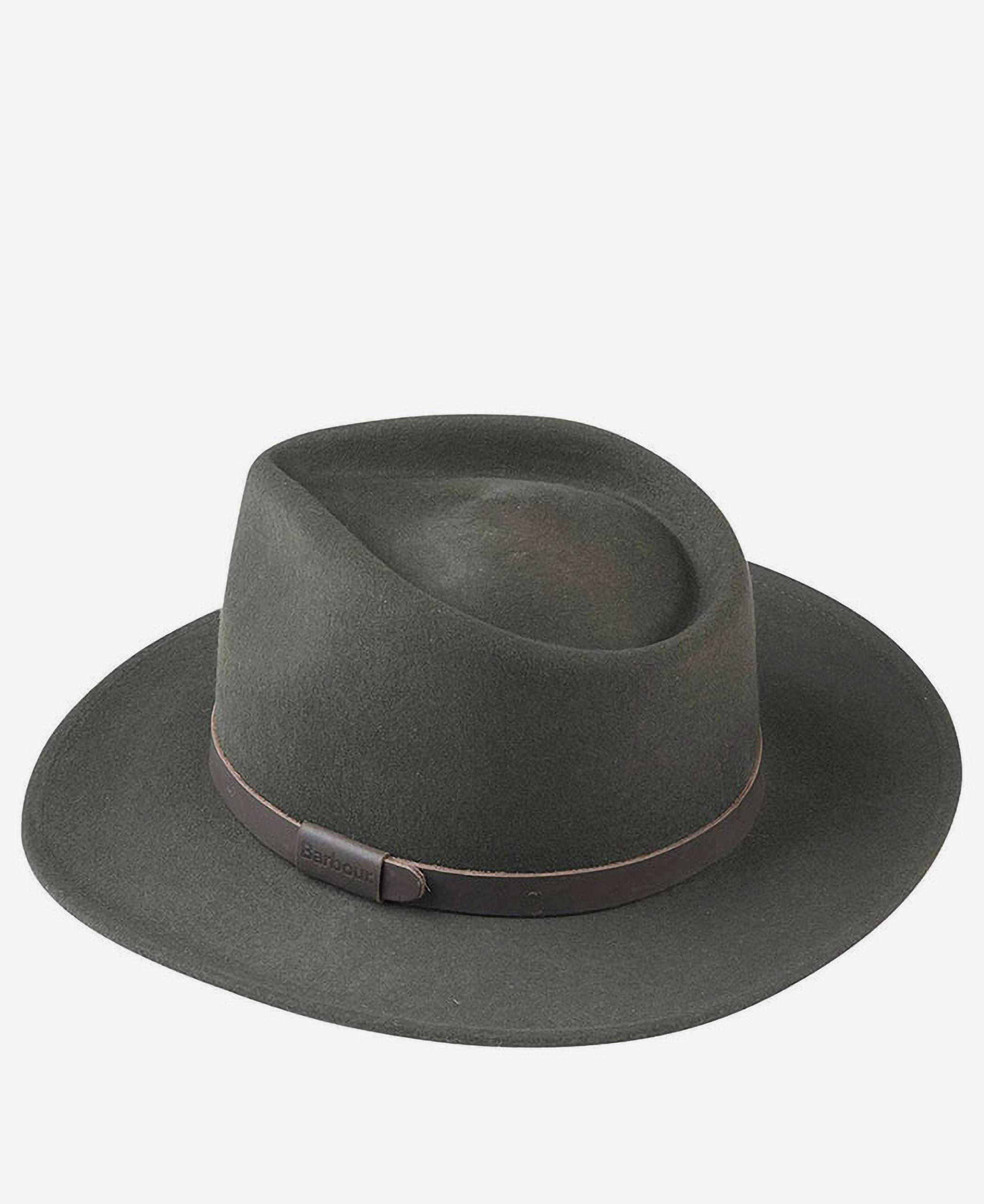 Chapeau Crushable Bushman Barbour Olive – vue principale