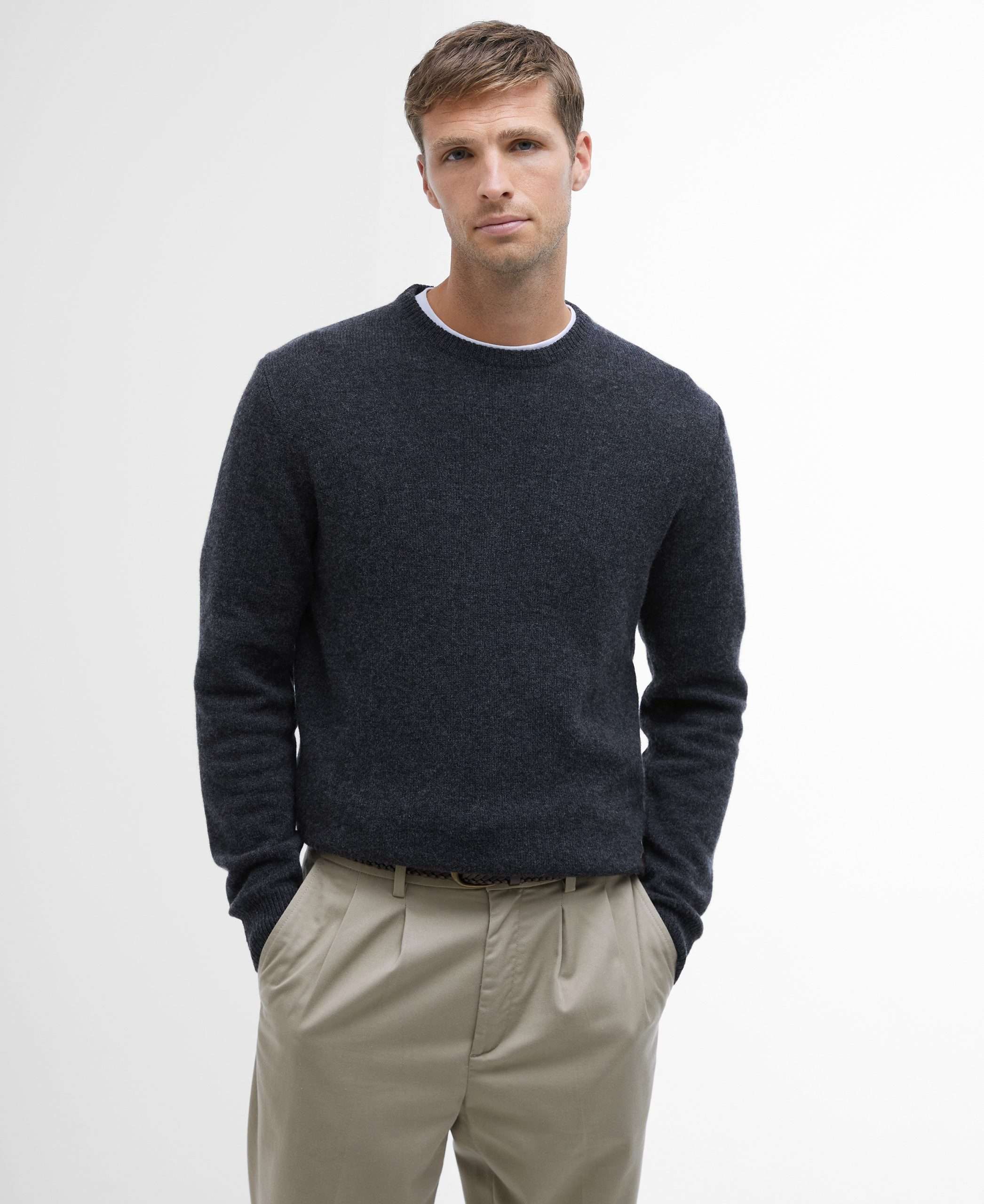 Essential Crew Neck Jumper - (Charcoal) – Image 2