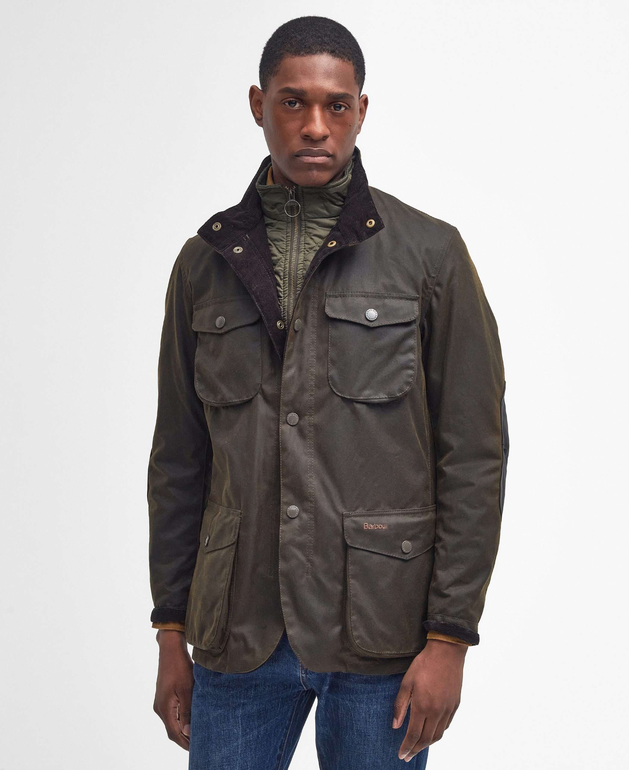 Ogston Waxed Jacket - Barbour (Olive) – Image 7