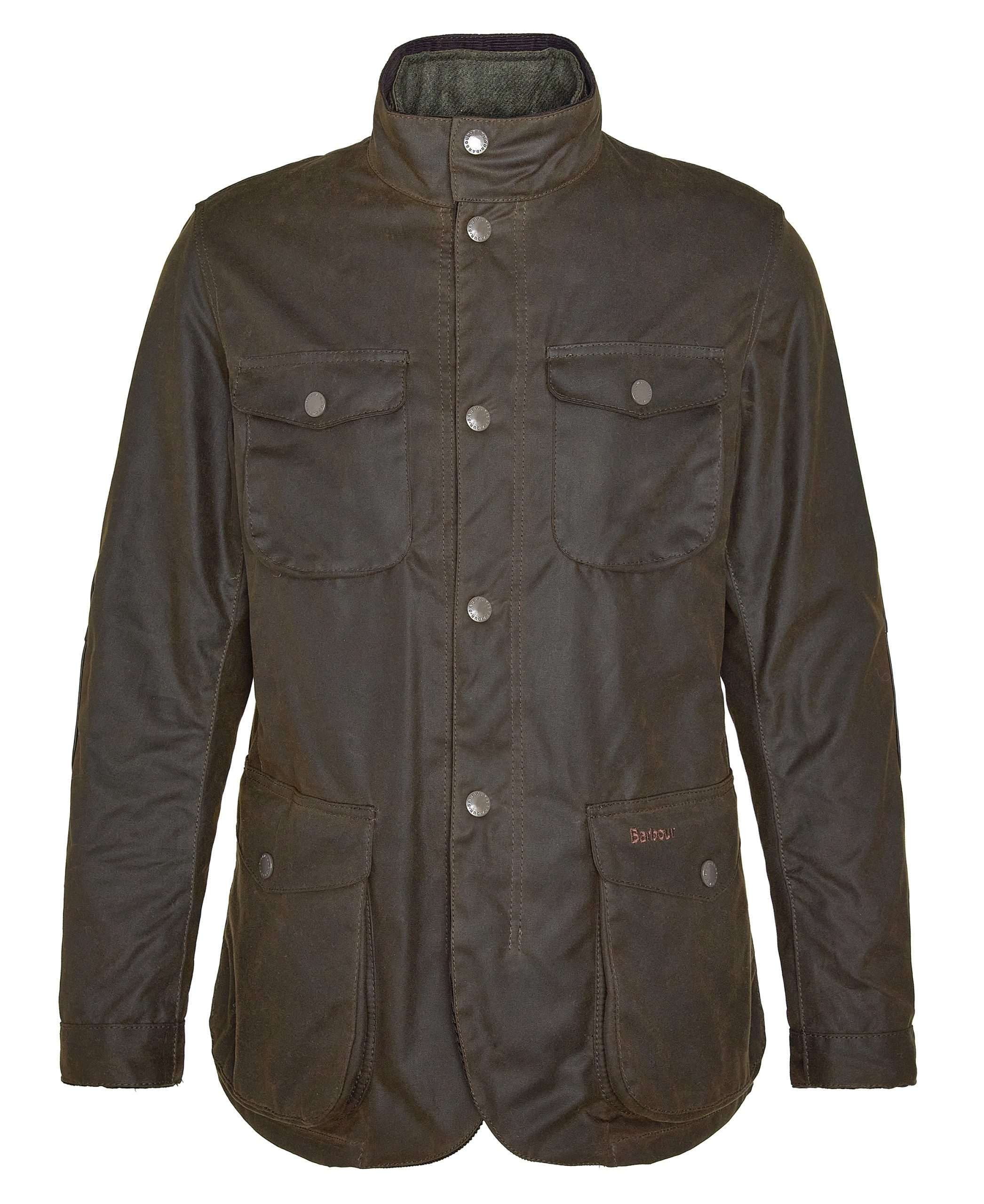 Ogston Waxed Jacket - Barbour (Olive) – Image 6