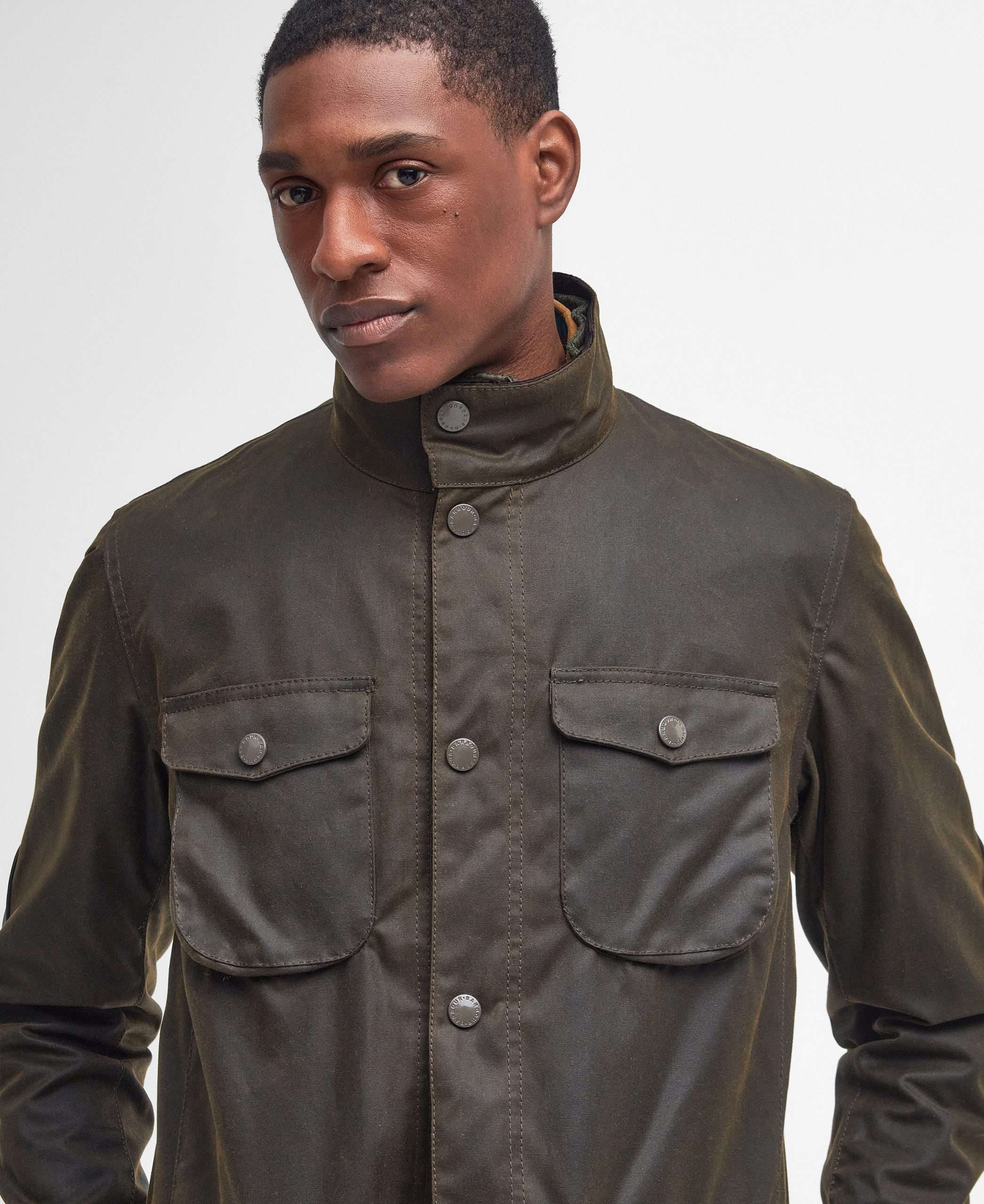 Ogston Waxed Jacket - Barbour (Olive) – Image 3