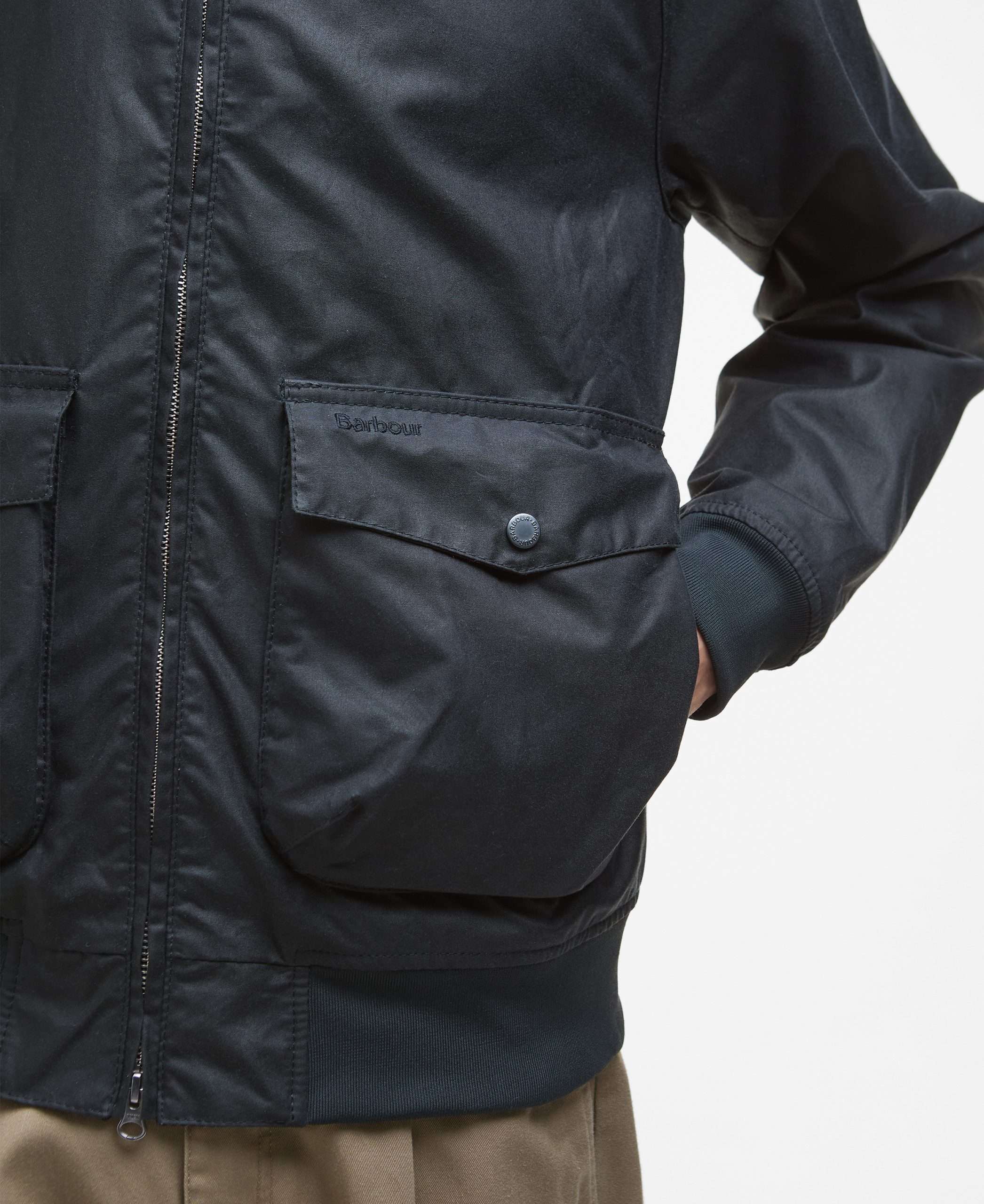 Veste Modern Royston Waxed - Barbour (Navy) – Image 6
