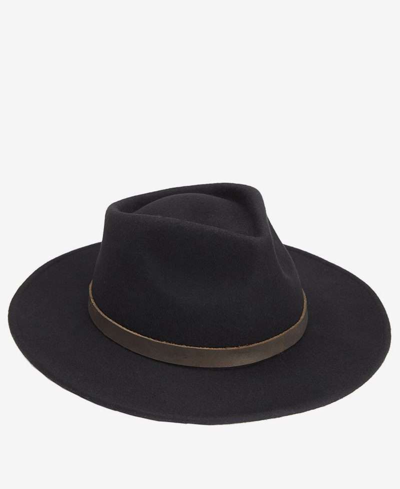 Chapeau Bushman Crushable Barbour Noir – vue principale