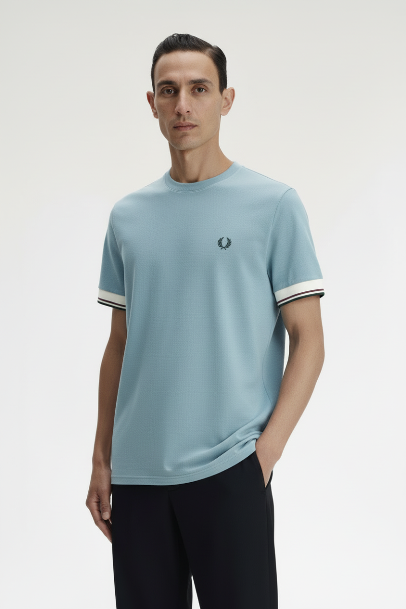 Twin Tipped Fred Perry bleu stockport blue – vue principale