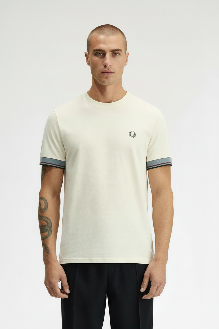 Twin Tipped Fred Perry écru – vue principale