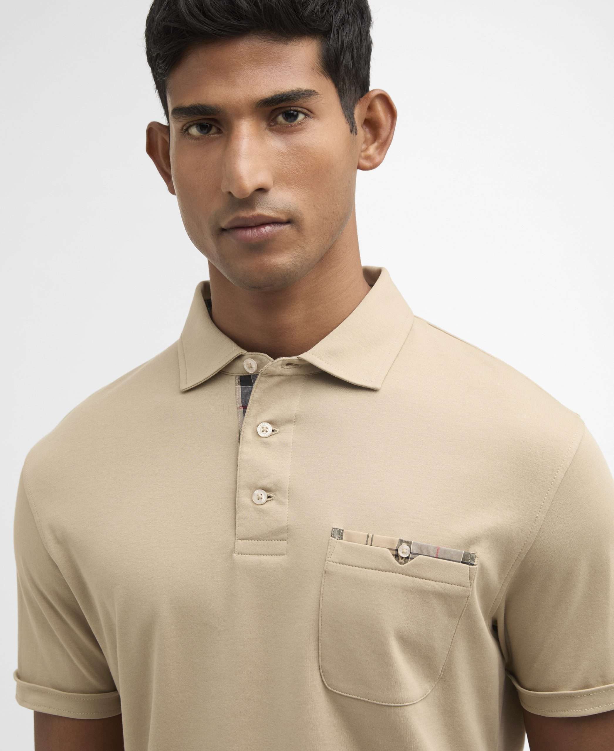 Corpatch Tailored Polo Shirt (Washed Stone) – Image 5