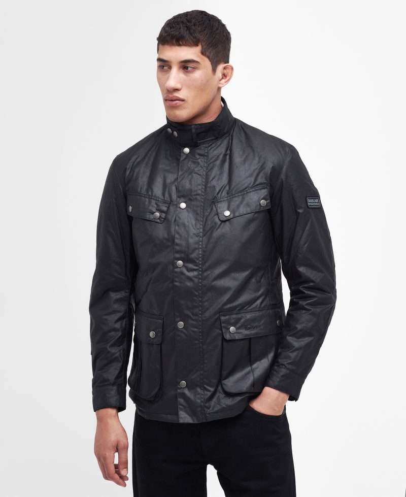veste Duke Barbour International noir – vue principale