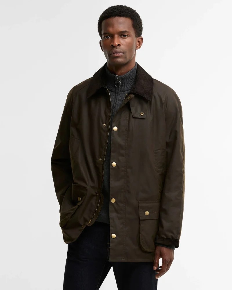 veste Ashby Barbour olive – vue principale
