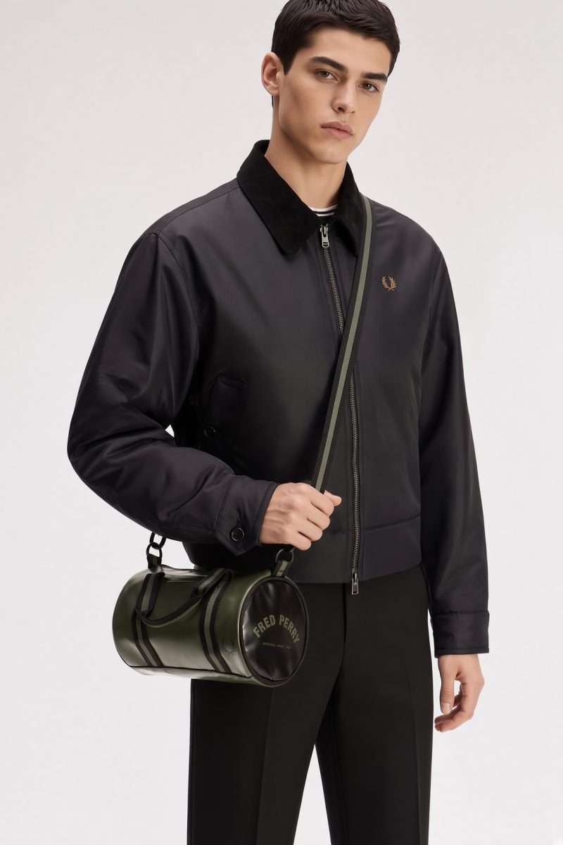 Tonal Mini Bag Fred Perry vert noir – vue principale