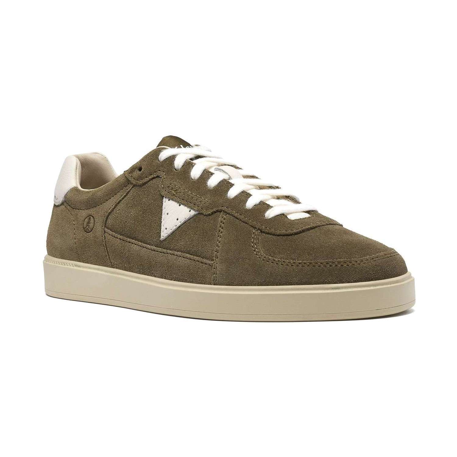Sneaker Clarks Craft Pro – Olive, vue de trois quarts avant