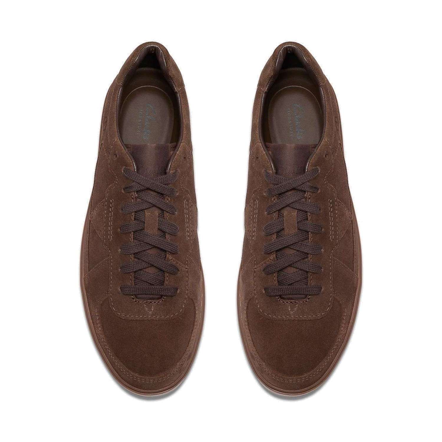 Sneaker Clarks Craft Pro – Marron, vue de dessus (la paire)