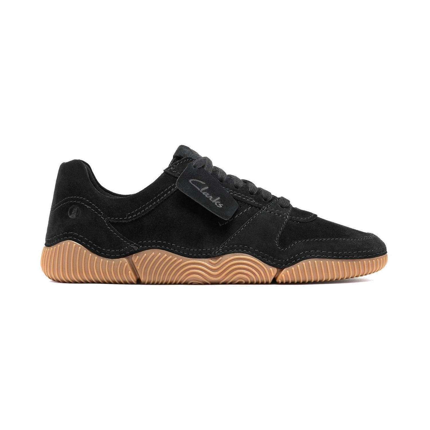 Sneaker Clarks Sharpham Lace – Noir, vue de profil