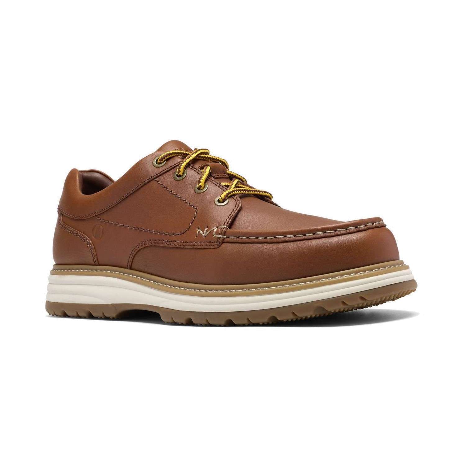 Chaussure Clarks Melbury Lace – Cognac, vue de trois quarts avant