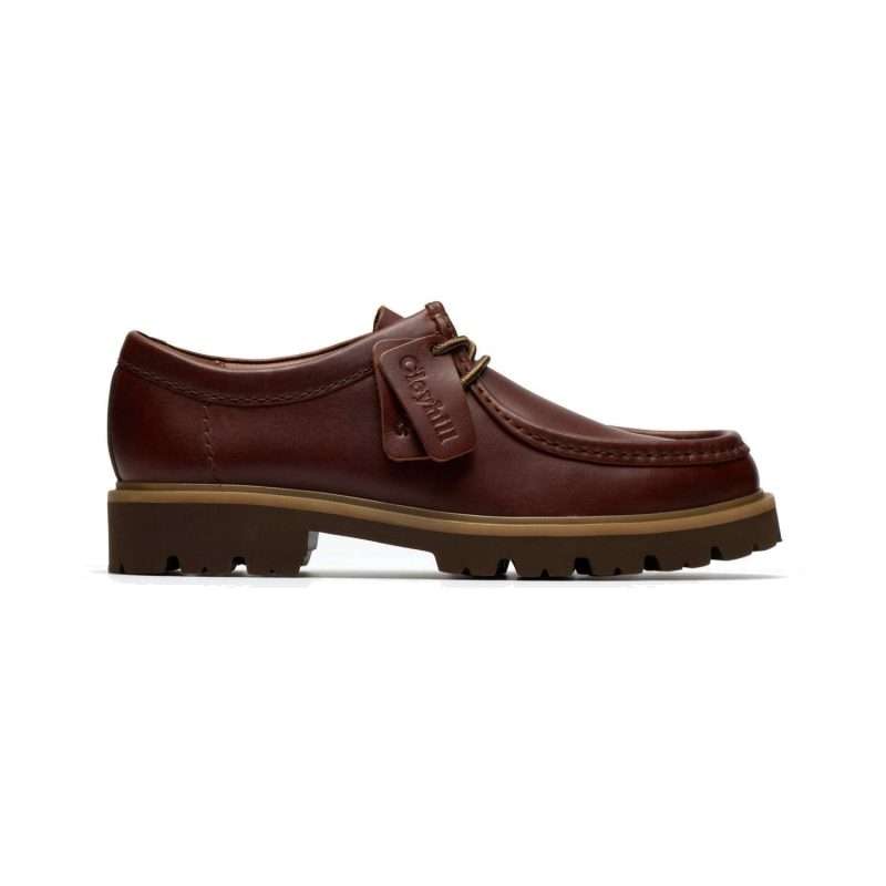 Chaussure Clarks Cleyhill Seam – Marron, vue de profil