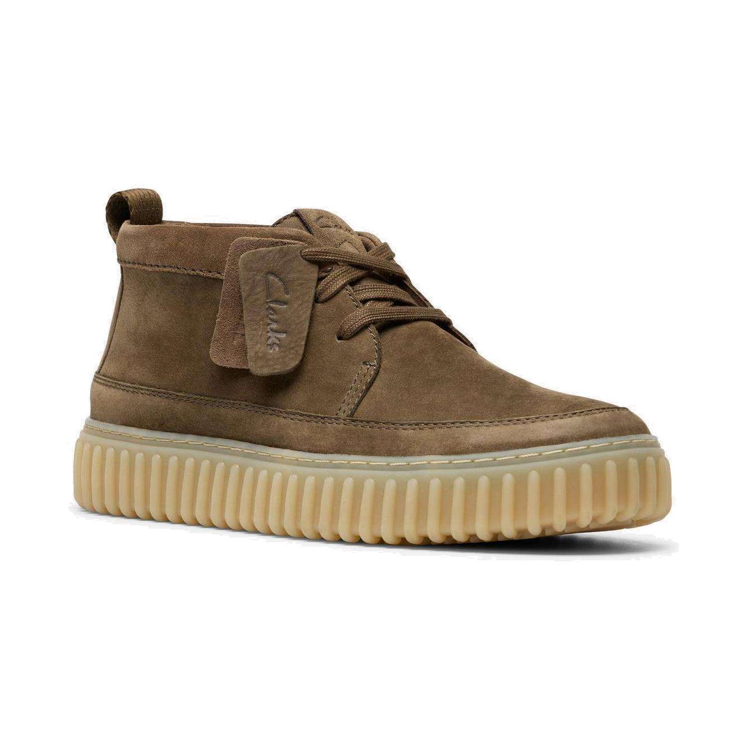 Boots Clarks Torhill Lace Hi – Kaki, vue de trois quarts avant