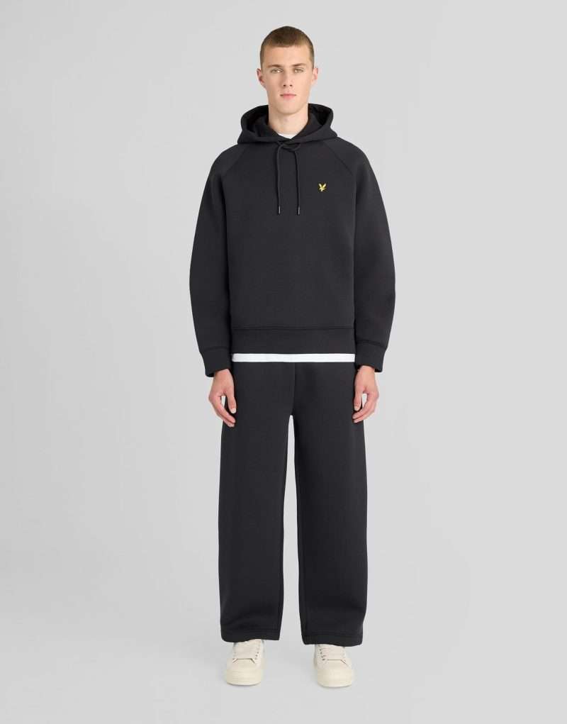pantalon jambe large Lyle & Scott Jet Black – vue principale